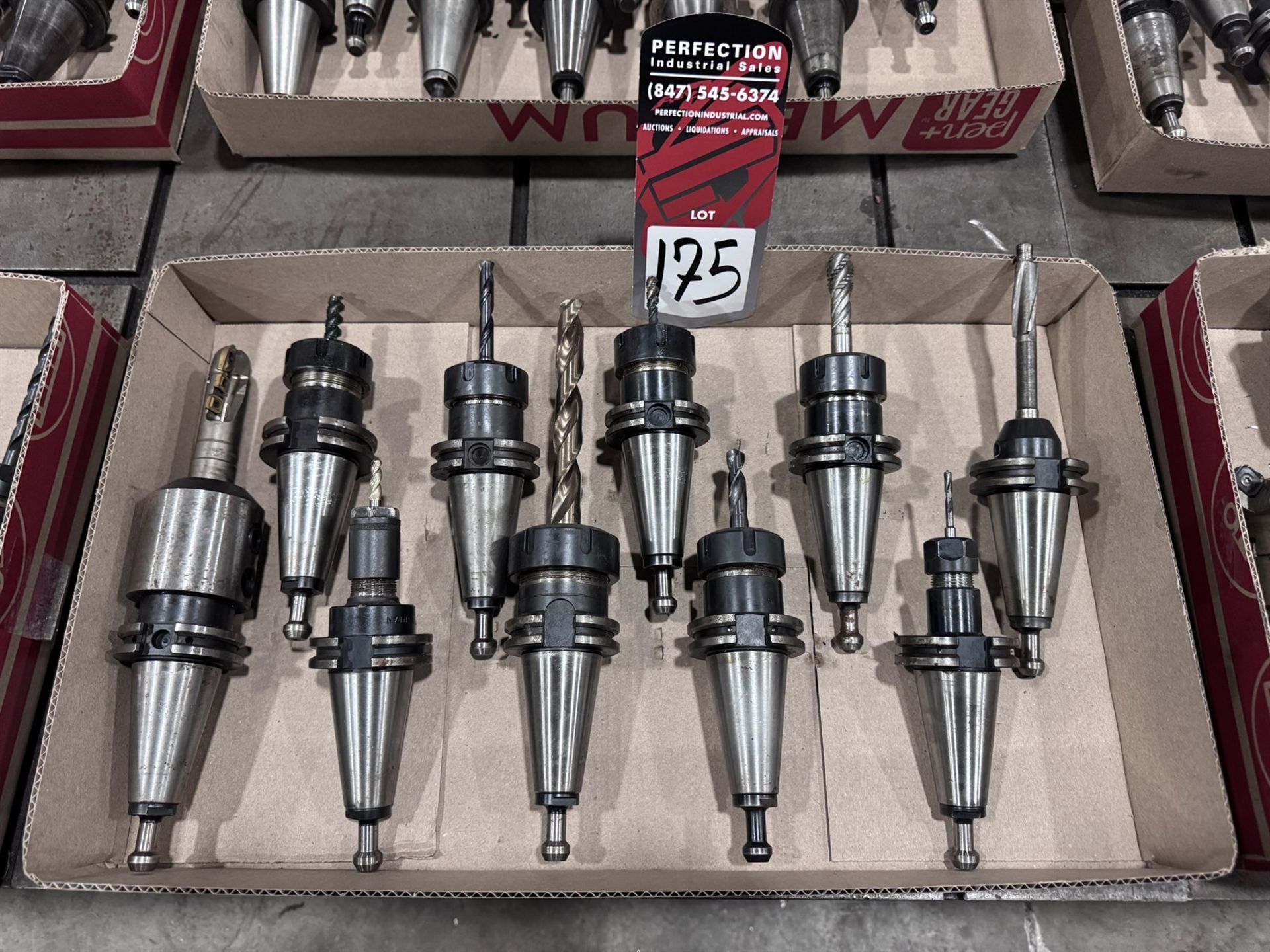 Lot of (10) CAT 40 Tool Holders
