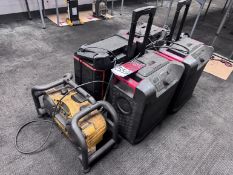 Lot of (4) ION and (1) DEWALT Speakers