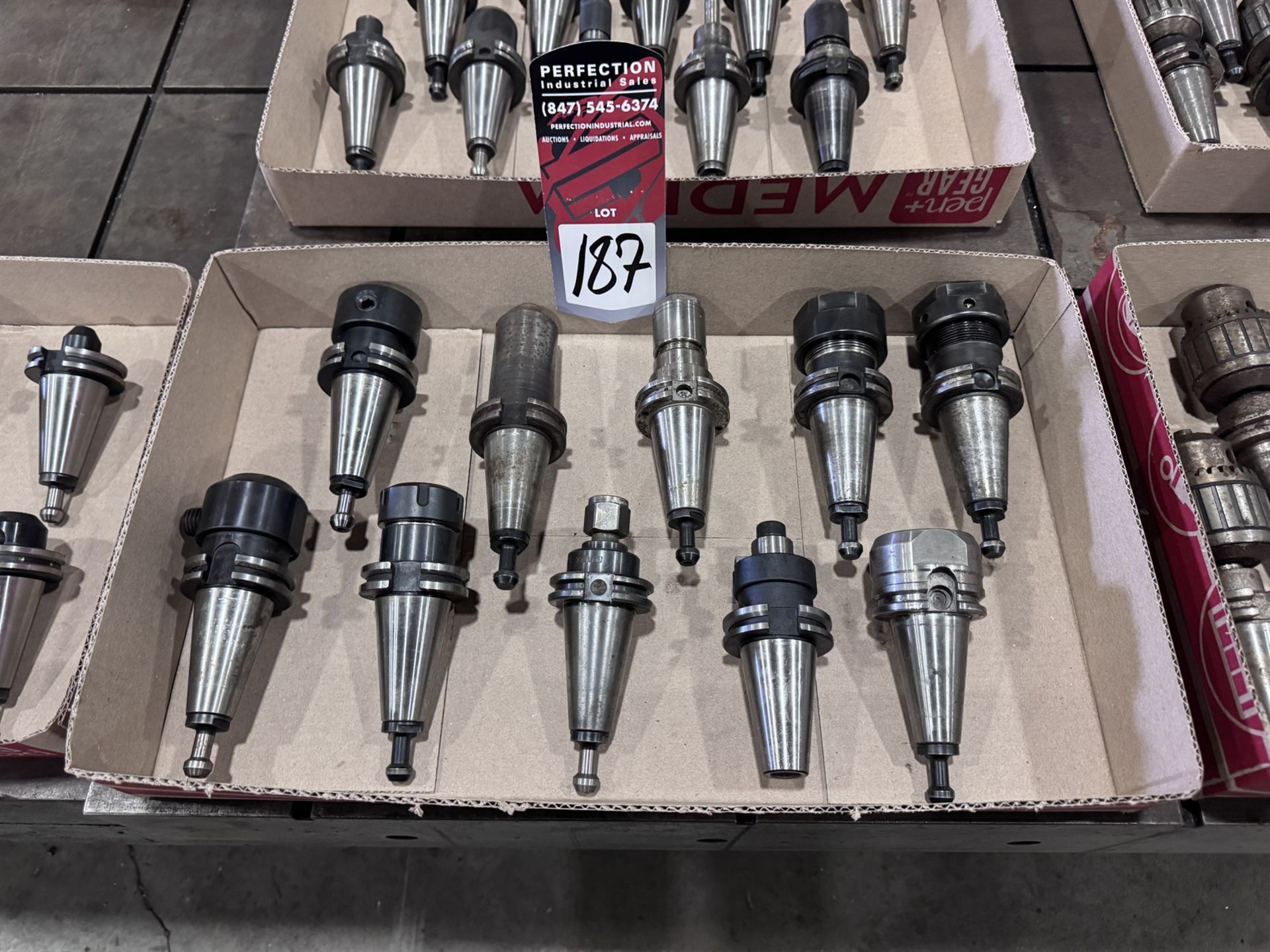 Lot of (10) CAT 40 Tool Holders