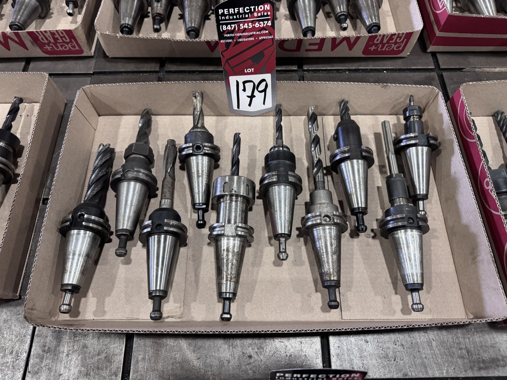 Lot of (10) CAT 40 Tool Holders