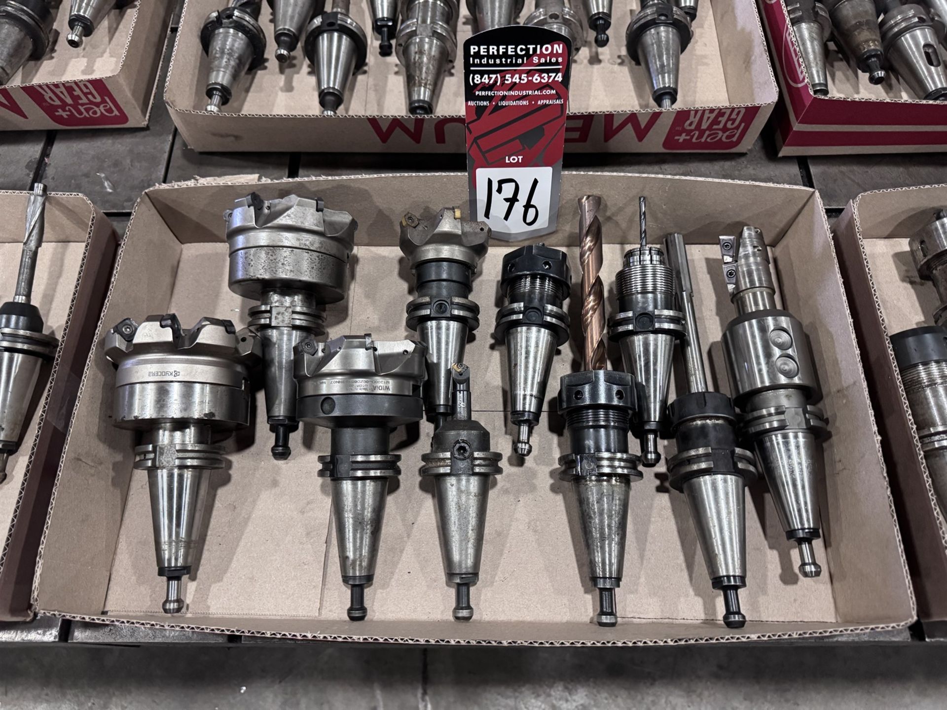 Lot of (10) CAT 40 Tool Holders