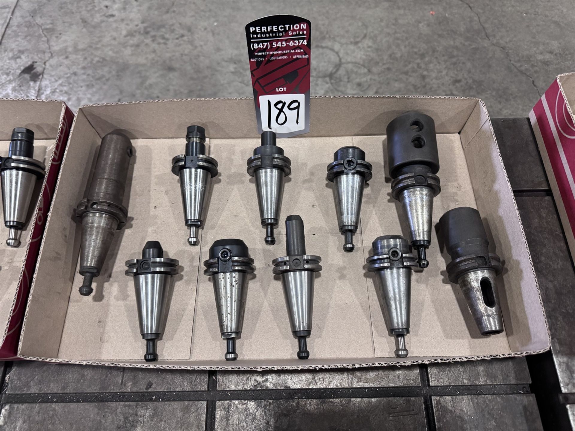 Lot of (10) CAT 40 Tool Holders