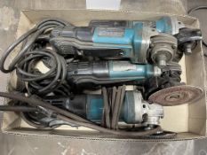Lot Comprising (4) MAKITA 9557PB 4-1/2" Grinders