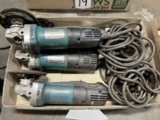 Lot Comprising (4) MAKITA 9557PB 4-1/2" Grinders