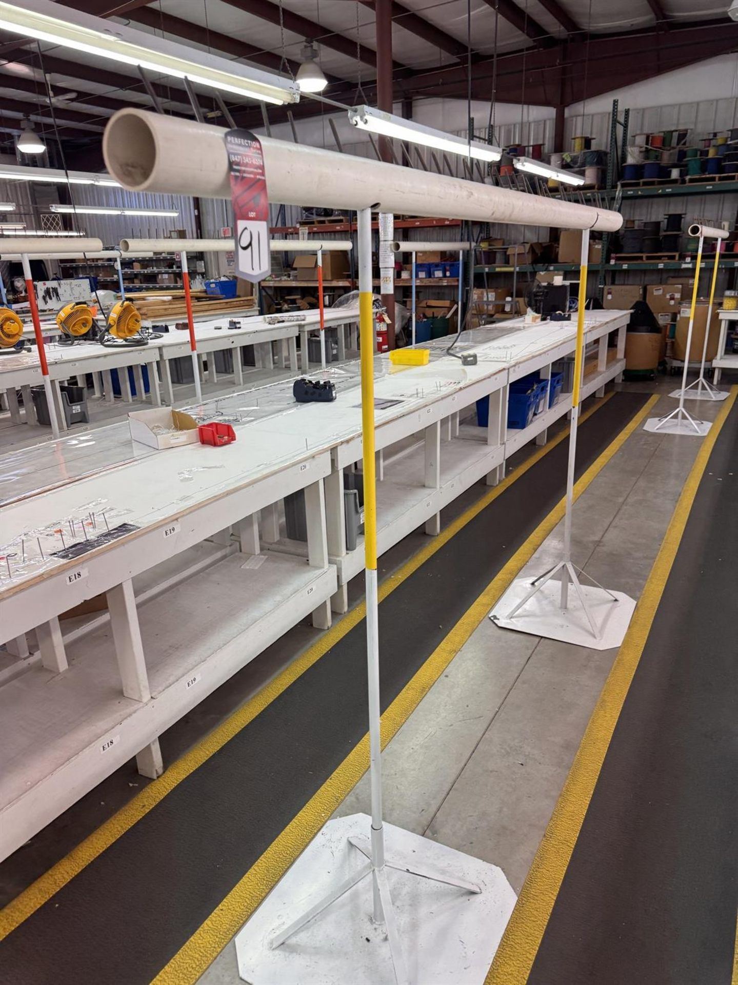 Lot of (5) Wire Setup Racks