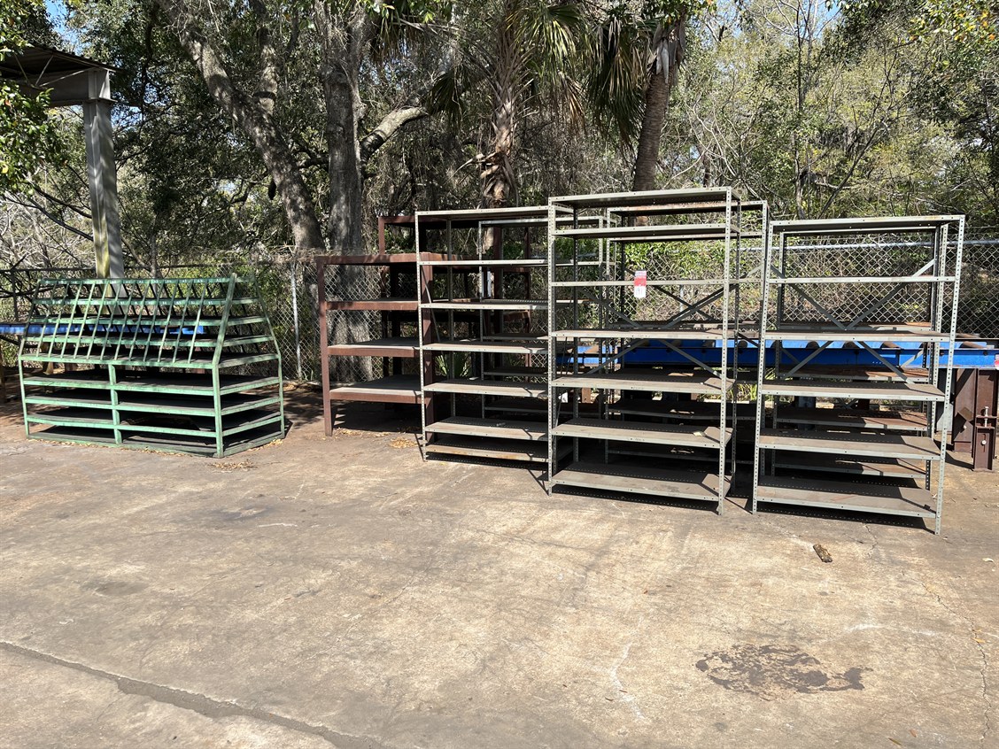 Lot Comprising of Assorted Shelving (Roller Conveyor Sections Not Included)