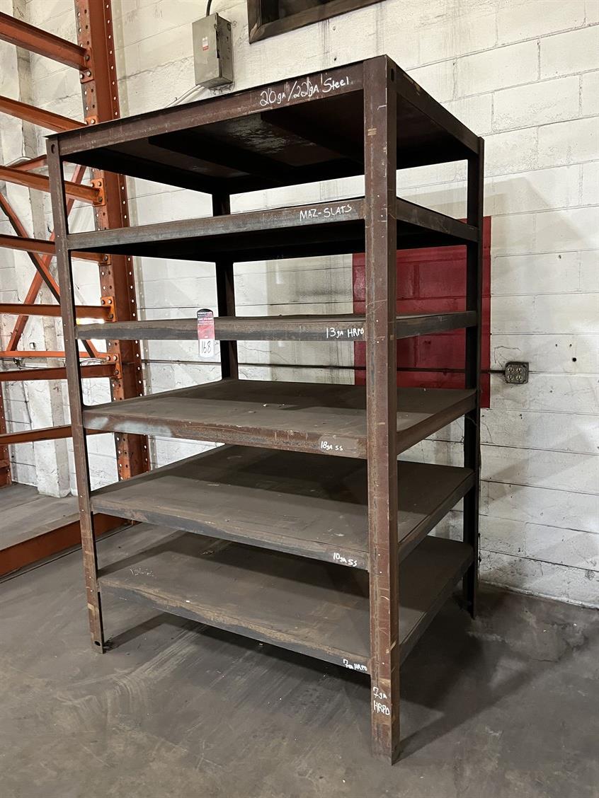 Lot of (3) Steel Racks 61" x 49" x 7'-8"