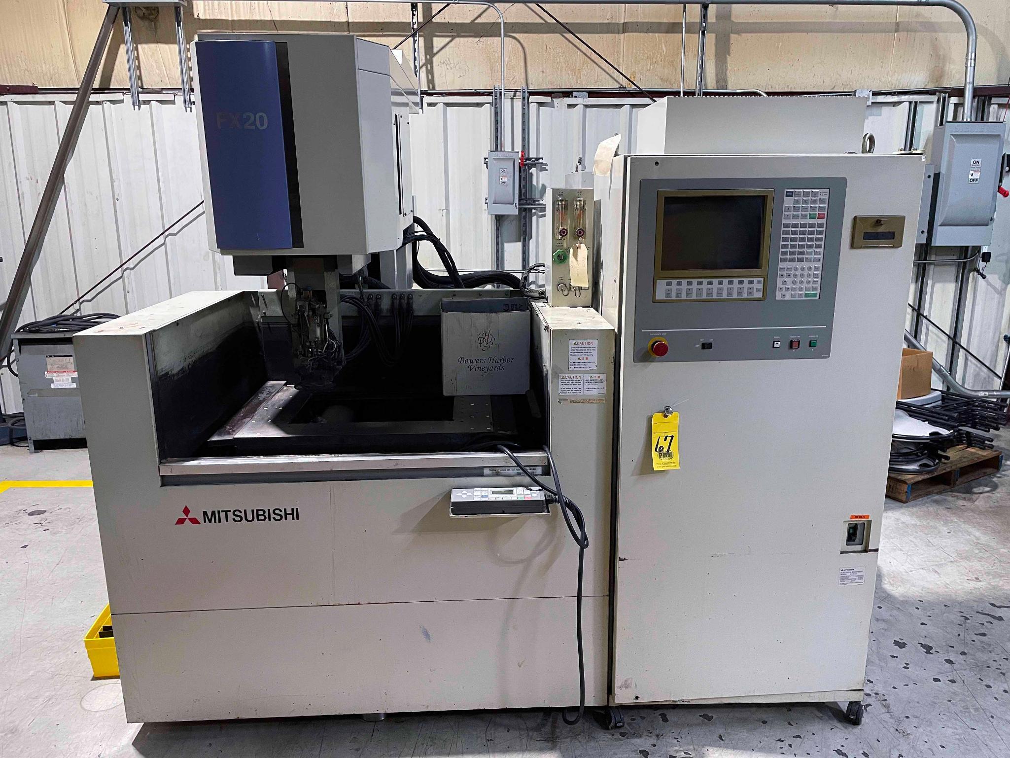 WIRE EDM, MITSUBISHI MDL. FX20, 20" x 14" x 12" travels, S/N 08E20732 (Located at: Fabcorp, Inc. 695