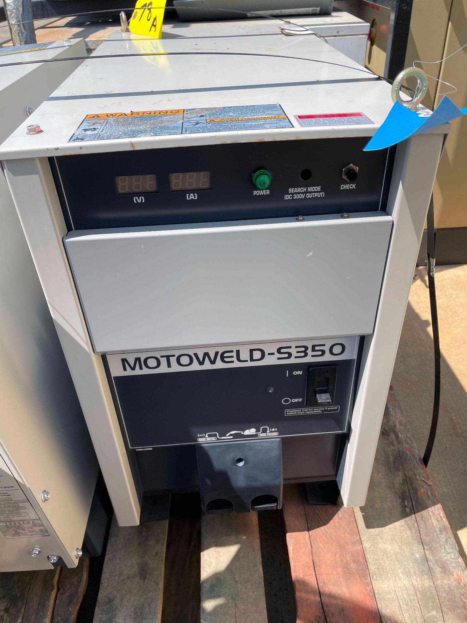 WELDING MACHINE, YASKAWA MOTOWELD-S350, TYPE YWE-S3506N2, MFG. NO. XS36302009 (Located at: Fabcorp,