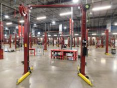 2024 Challenger Lifts Model VLE10, 10,000 Lb. Capacity Two Post Auto Lift w/Pneumatic Hose Reel & El