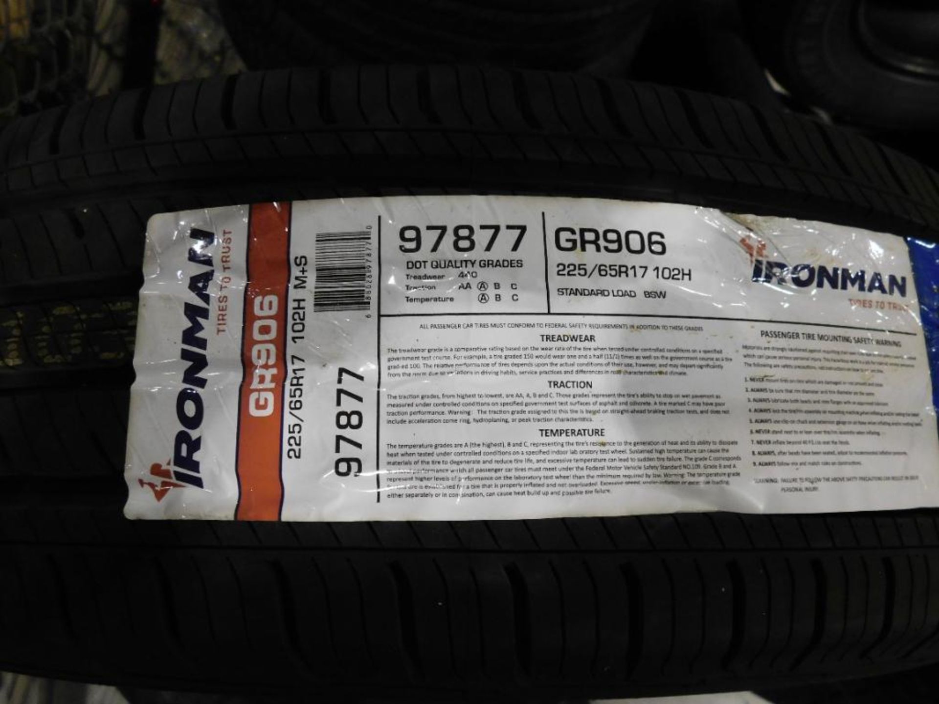 LOT: (2) 225/65R17 102H Ironman Tires, 97877