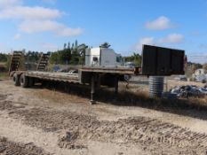 Genie 36' x 8' Dual Axle Gooseneck Trailer, 10' Top Deck, Ramps, Air Brakes, Wood Deck, VIN 50BDH742