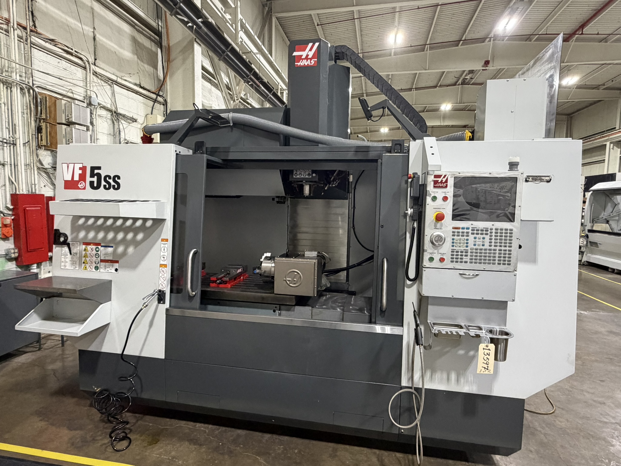 HAAS VF-5SS/40 CNC 4-AXIS VERTICAL MACHINING CENTER, S/N 1195580, NEW 2022