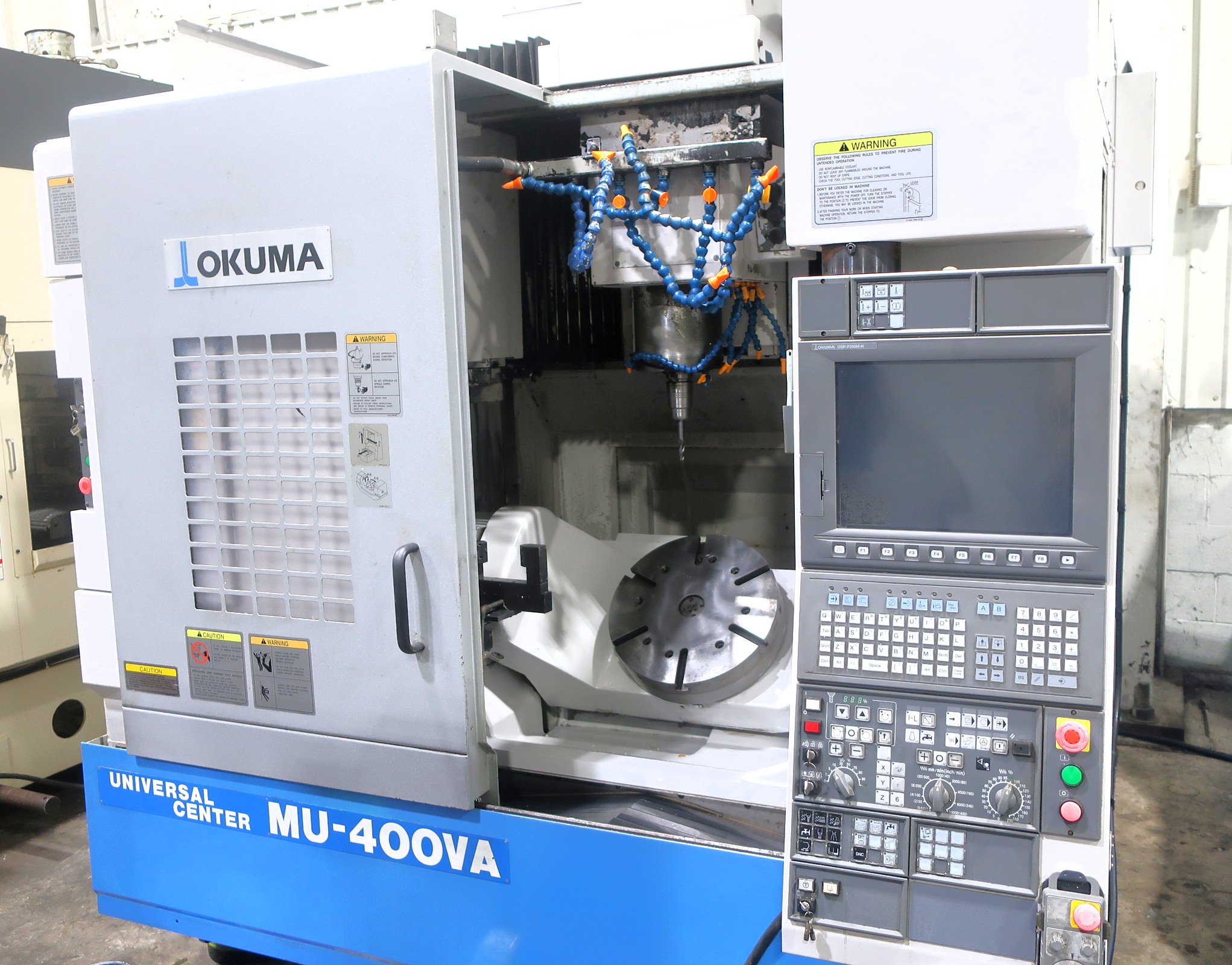 OKUMA MU-400VA 5-AXIS CNC VERTICAL MACHINING CENTER "FROM AEROSPACE PLANT", S/N 126937, New 2007