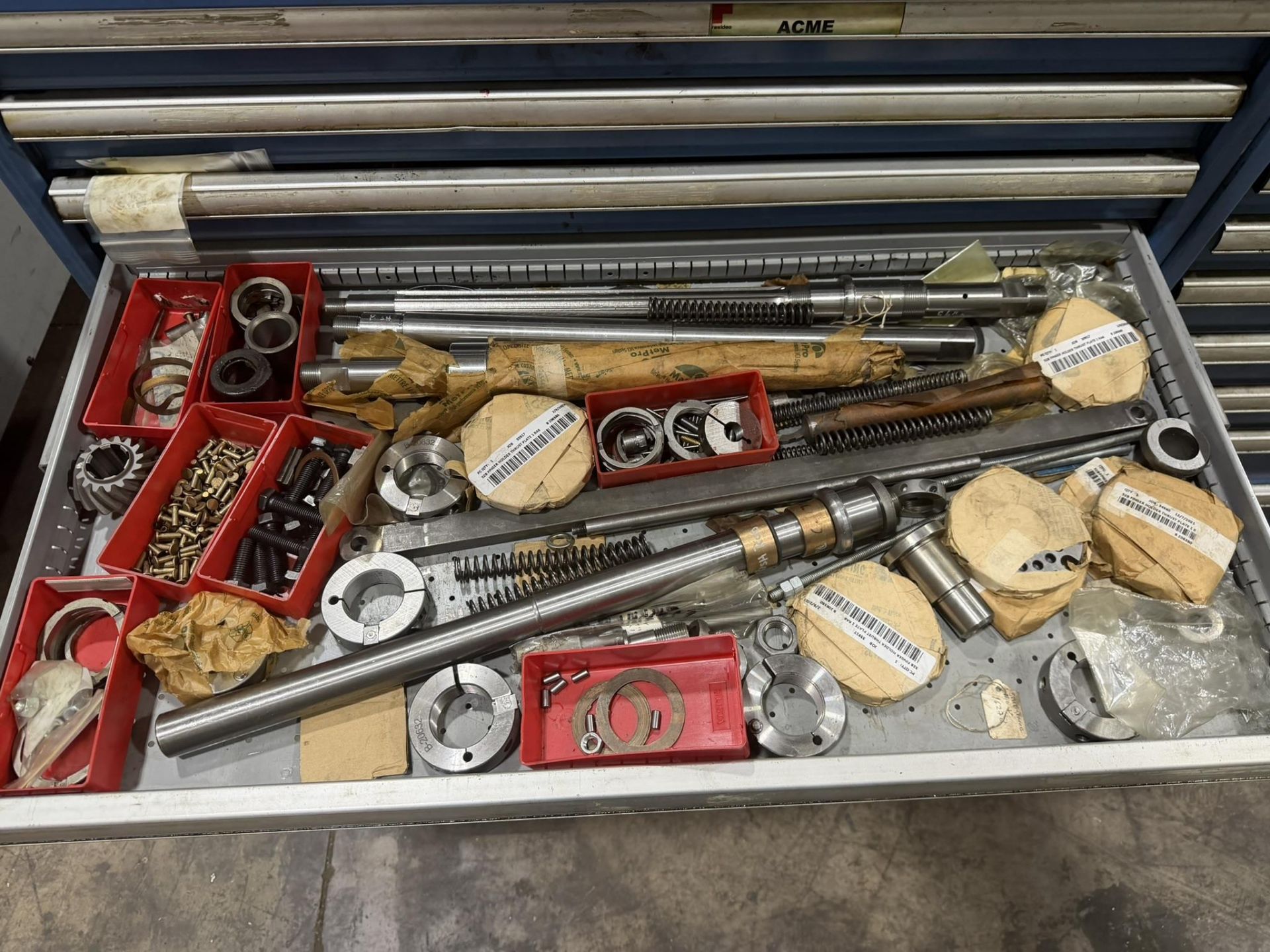9 Drawer Lista Tool Cabinet with Acme Gridley Tooling