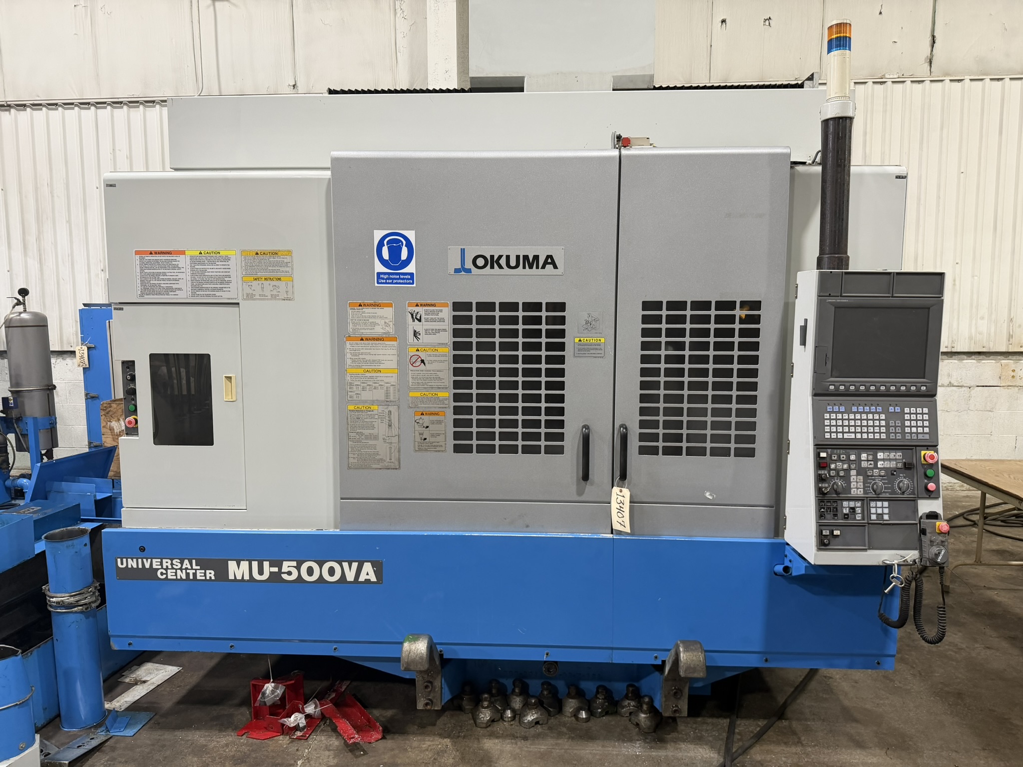 OKUMA MU-500VA 5-AXIS CNC VERTICAL MACHINING CENTER "FROM AEROSPACE PLANT", S/N 127556, New 2007