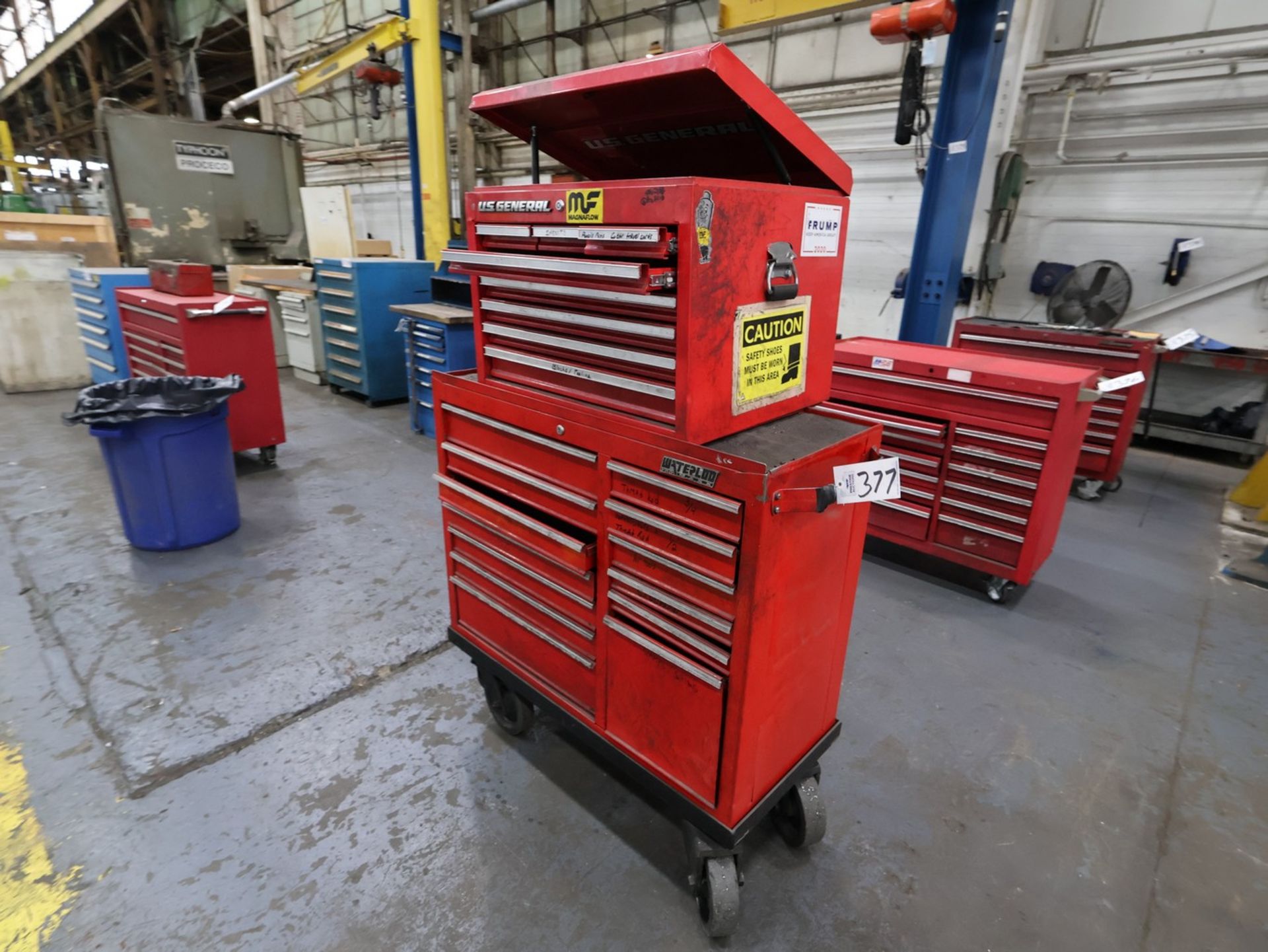 Waterloo 13-Drawer Rolling Toolbox, w/ US General 8-Drawer Toolbox