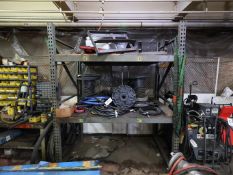 Shelf w/ Hydraulic Hoses