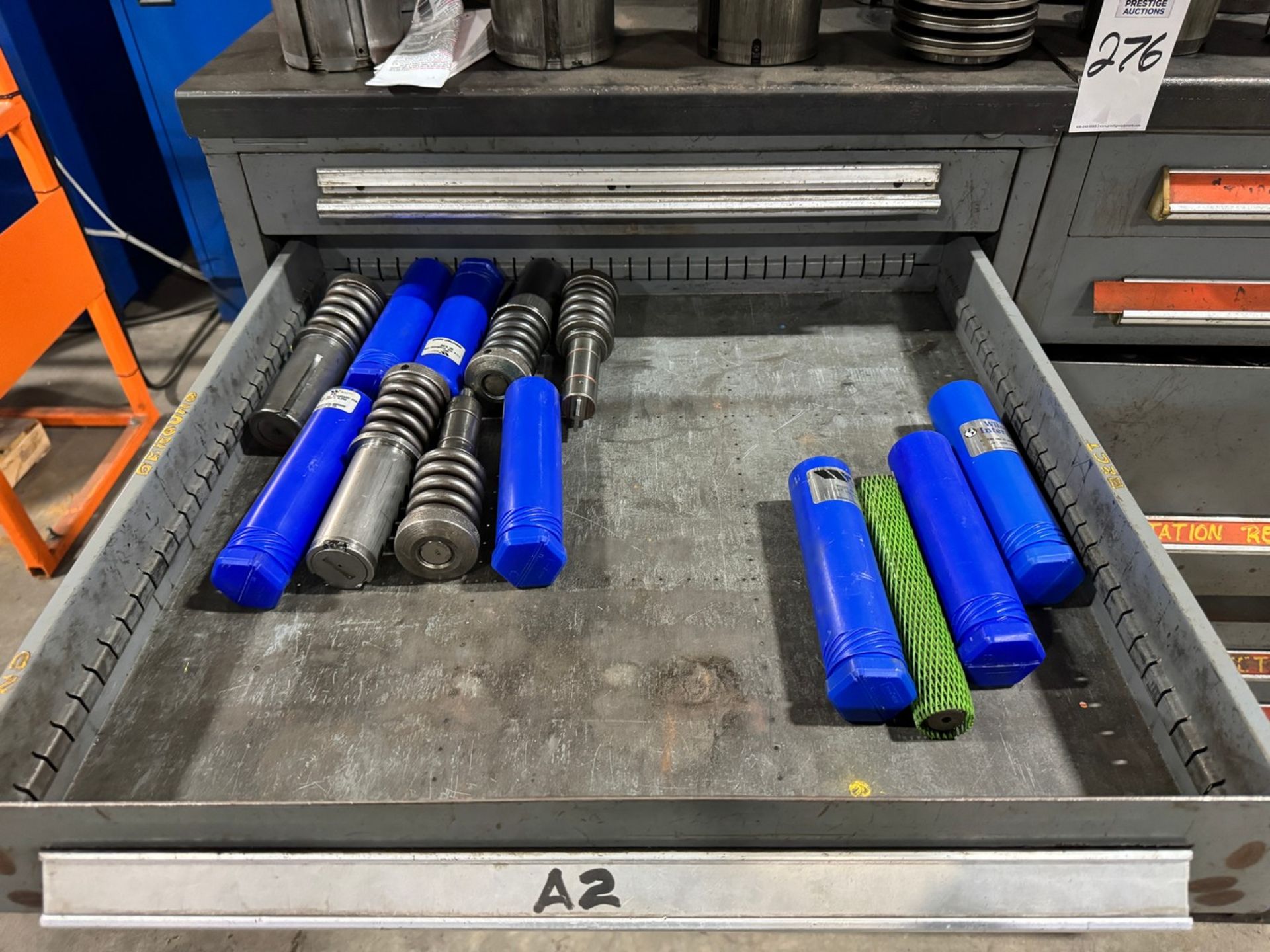 Lot of (2) Multi-Drawer Organizers With Punch Tooling