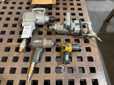 Lot of Assorted Pneumatic Tools Includes: (2) 1" Drive, (1) 3/4" Drive, (1) 1/2" Drive