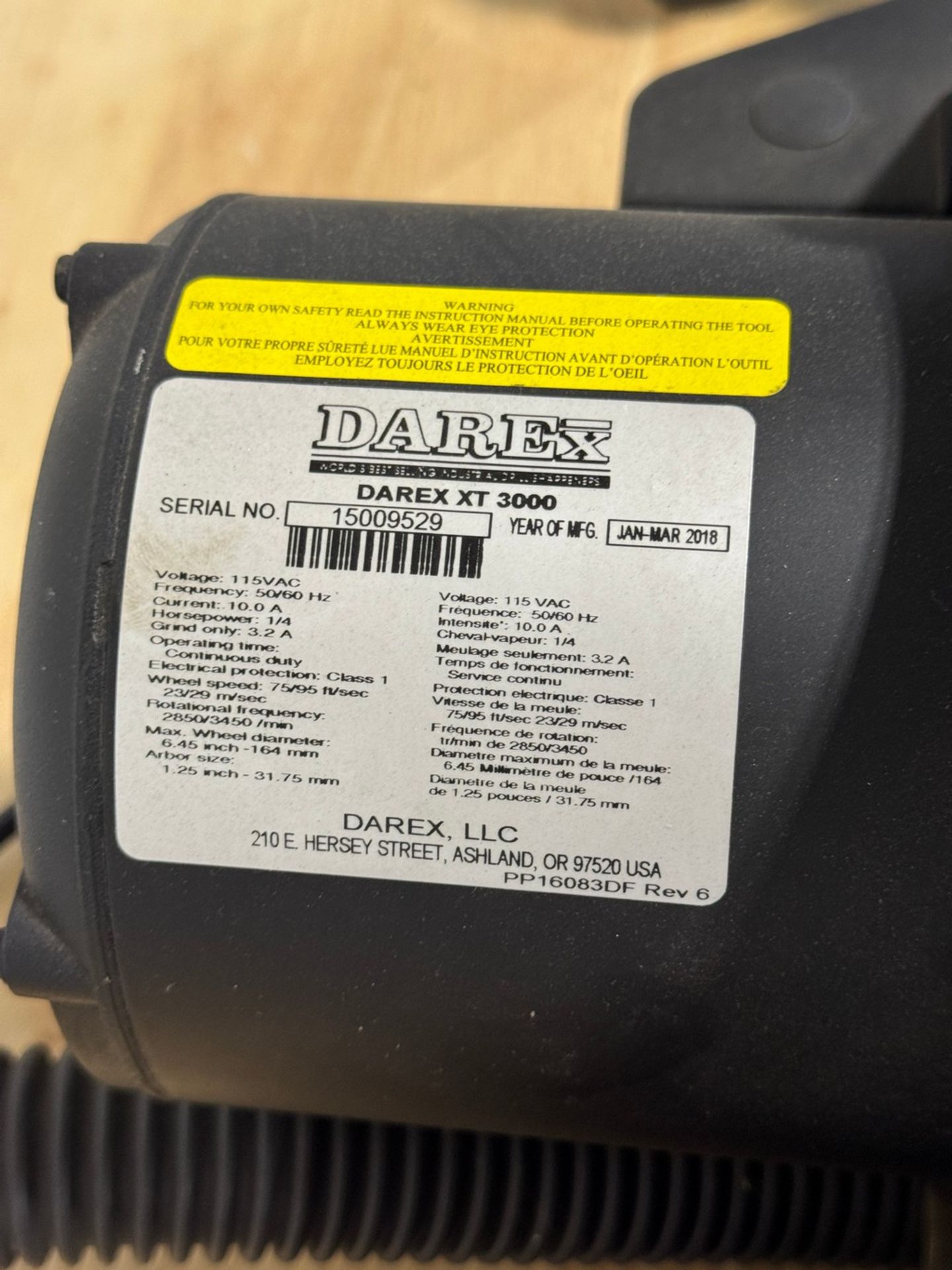 DAREX XT-3000 Drill Sharpener 120V
