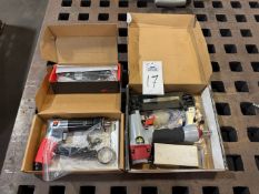 Lot of Assorted Pneumatic Tools Includes: (1) Central Pneumatic Brad Nailer, (1) 1/2" Reversible Dri