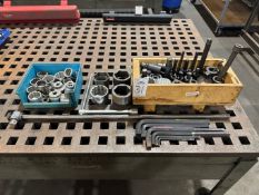 Lot of Assorted Sockets/Hex Keys Drive Sizes: 1/2"-3/4"