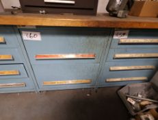 2-Drawer Vidmar Cabinet, w/ Electrical Plugs, High Voltage Disconnects