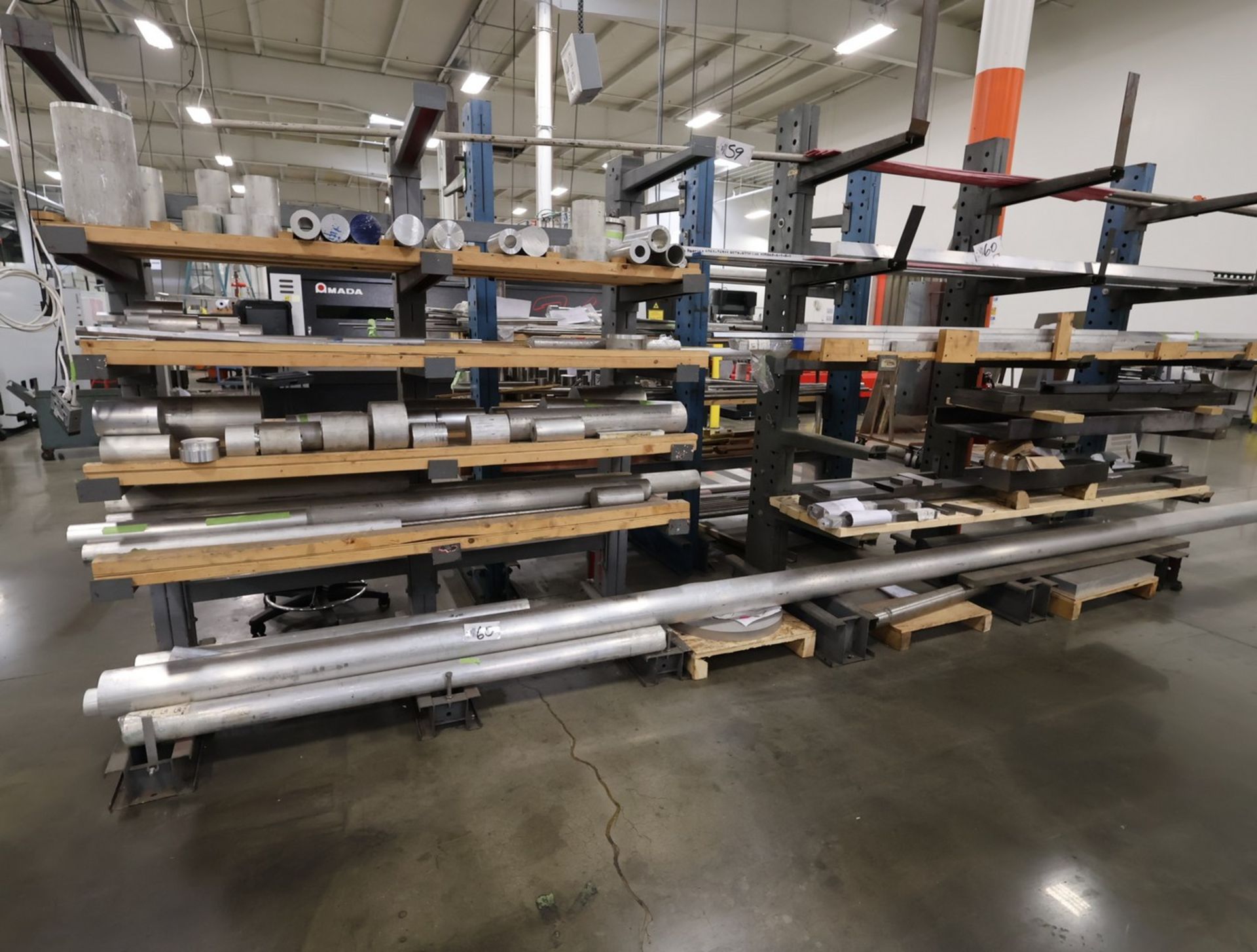 Slug In Rack Contents of Rack - Aluminum Bars, Pipe, Slugs, Steel Flat Stock ...