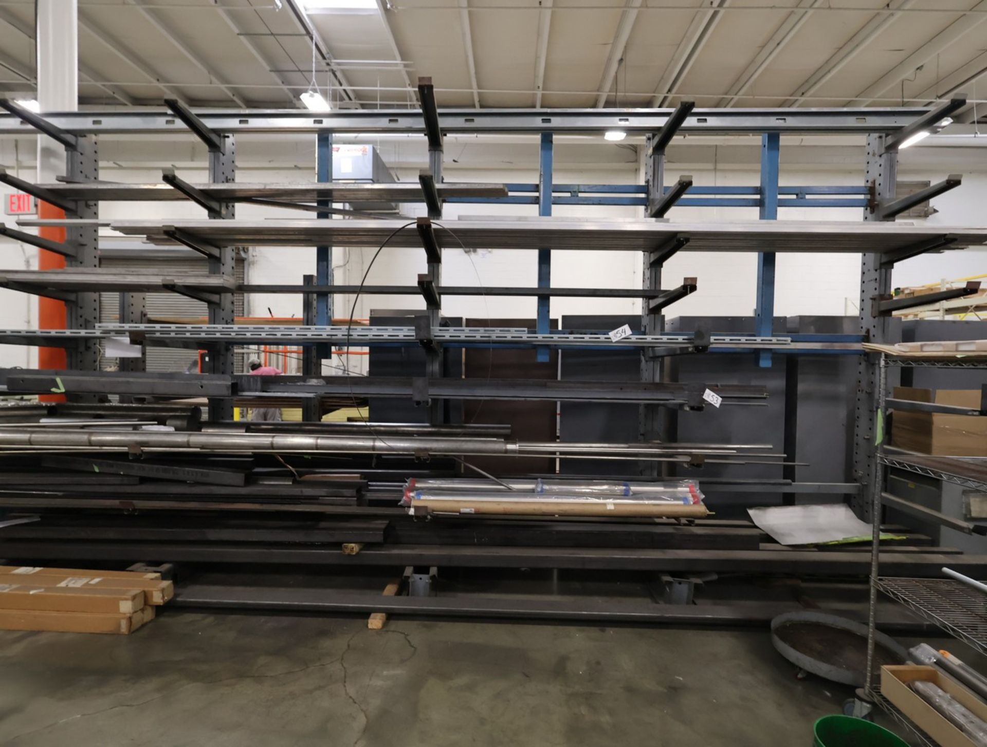 (4) Sections of Global Cantilever Racking, w/ 12' x 67