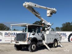 2013 International WorkStar 7400 4x4 Altec AM650 50ft Material Handling Insulated Bucket Truck
