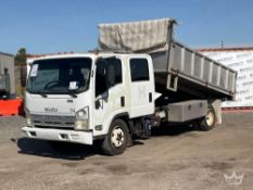 2014 Isuzu NQR Crew Cab Landscape Dump Truck