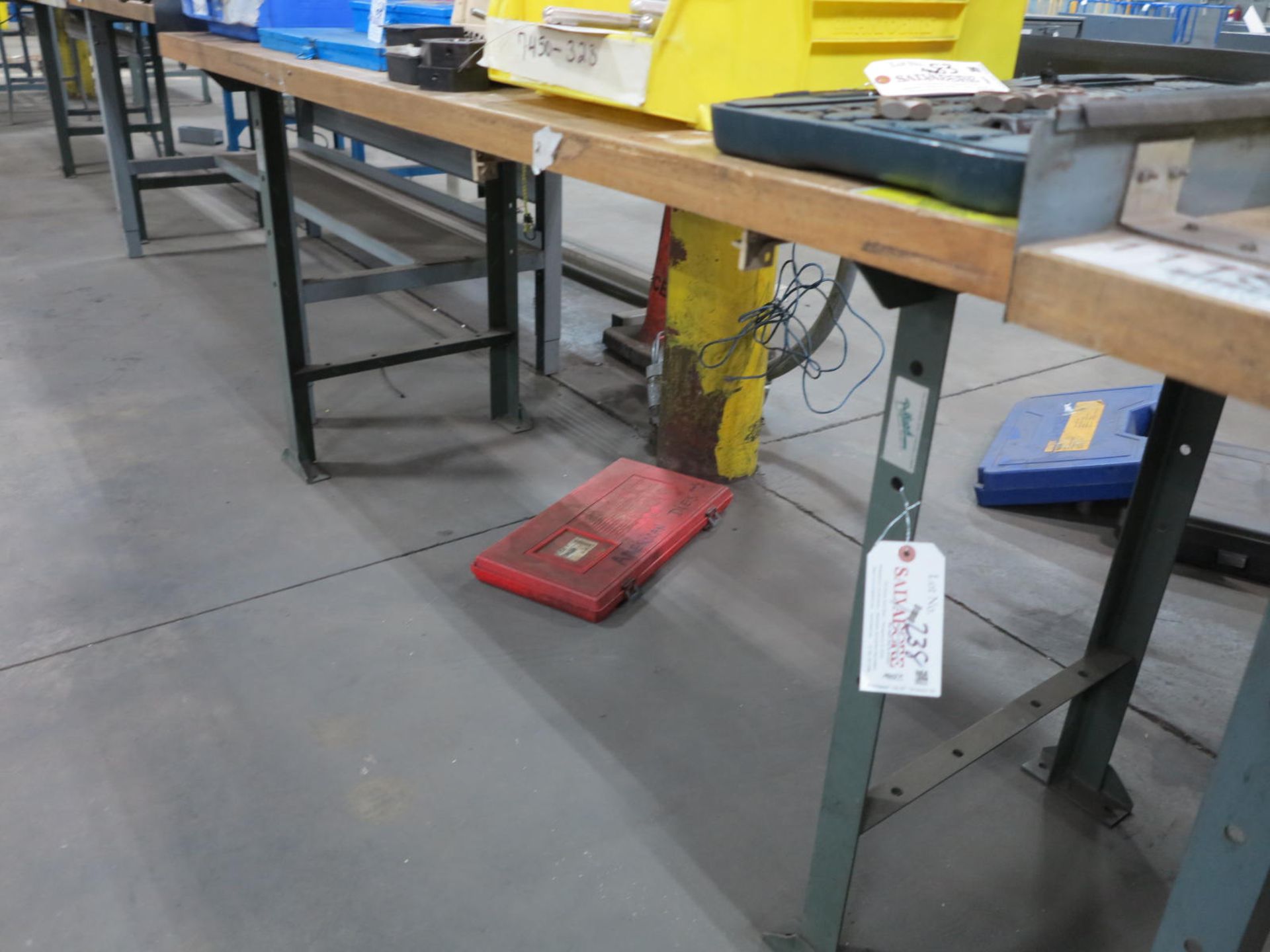 Bench Top Riser Post 6' Bench, Oak Top, Steel Riser