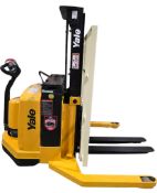 2007 Yale 4,000lbs Capacity 24V Pallet Stacker 100" load height WITH 3128 HOURS