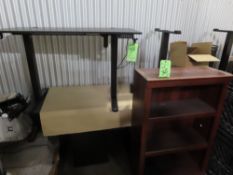 (Lot) Rise-Up Table & Bookcase