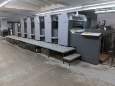 2002 Heidelberg SM74-5-P3 Printing Press, 5-Color, S/N 626153, 20" x 29", Perfector, 5/0, 2/3, Towe