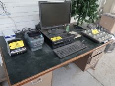 Shipping Station with Fair Banks Digital Scale 150 lb cap, Zebra ZP450 Label Printer, Dymo Label Pri