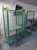 (2) Bindery Carts, 2-Tier