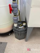 Plastic sink. Uline Drum. Liberty Pump Commercial Drain Pump; Model: 405;