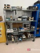 Metro Cart on Casters. Contents not included