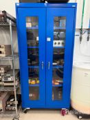 Sandusky Metal Storage Cabinet on Casters,