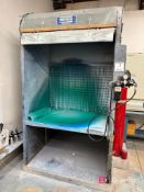 Binks 48" Wide x 36" Deep Backdraft Spray Booth w/ Light