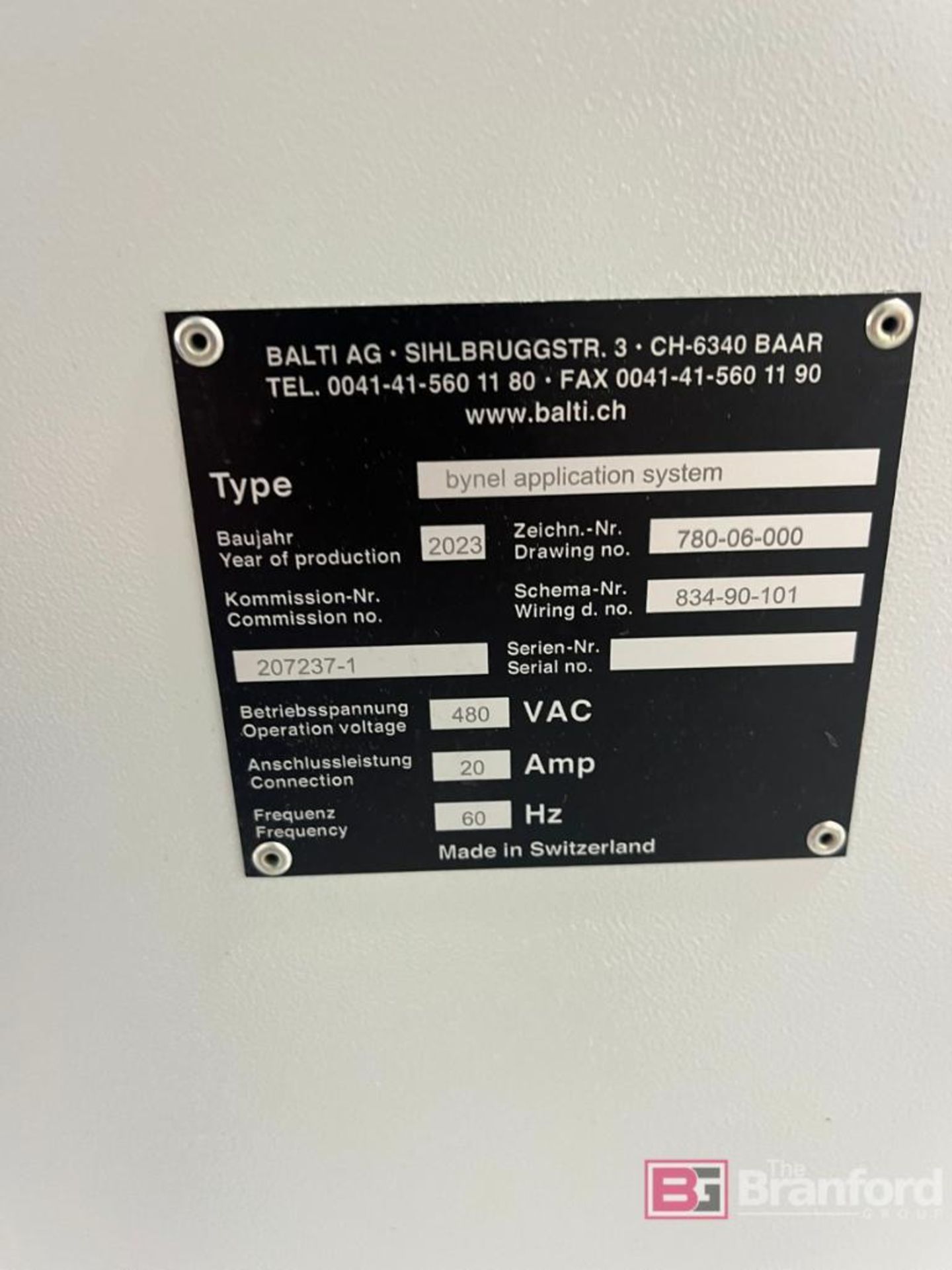 Balti AG Bynel Application System / 5-Head Glue Printer (2023)