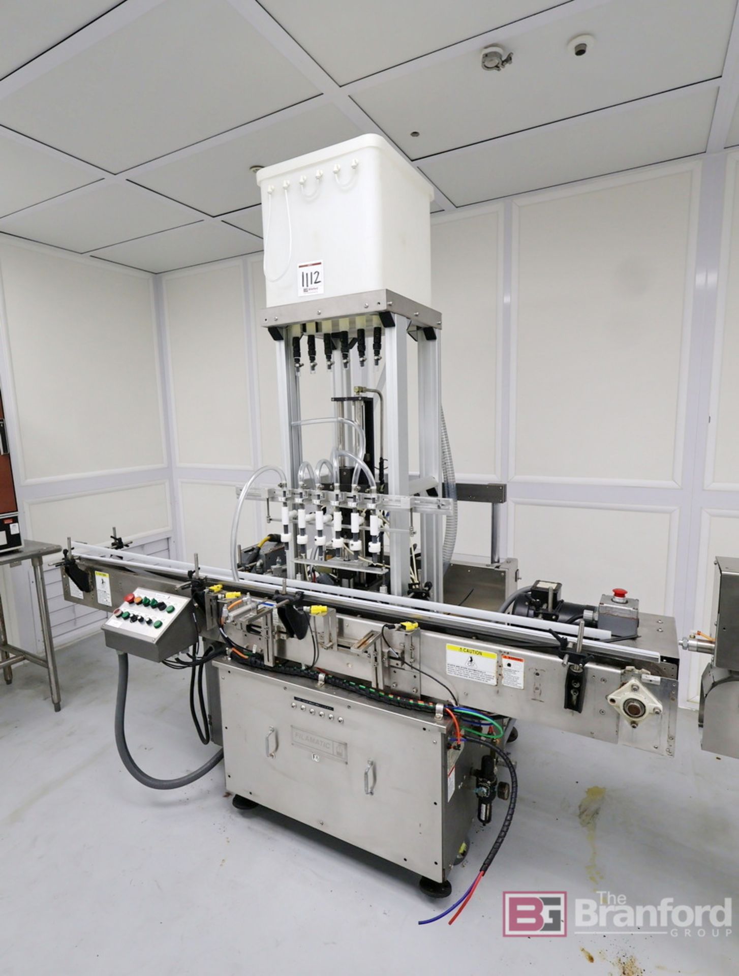 Compression Machine Fillomatic Filamatic Mdl. MRV 6-Head Filling Machine, S/N: 020148