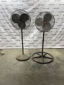 Lot of (2) Industrial Fans - Apprx. 70" H, 24" Head
