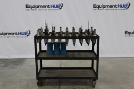 (39) Assorted CAT 50 Tool Holders in Cart