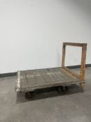 Steel Frame Platform Truck w/ Wood Deck- 58"L x 43"W x 49" H