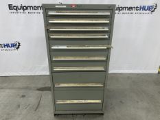 Rack Engineering Company 10-Drawer Modular Industrial Tool Storage Cabinet, 30" x 27.75" X 61.125"