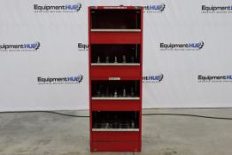(49) Assorted CAT 50 Tool Holders in Stor-Loc Cabinet