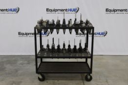 (70) Assorted CAT 50 Tool Holders in Cart